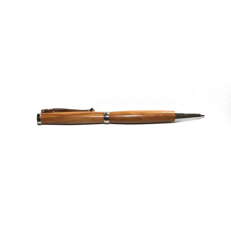 Lot De 30 Stylos En Bois Personnalisables – Bille 1 Mm, 5 Couleurs, Clip Métal, Sans Plastique
