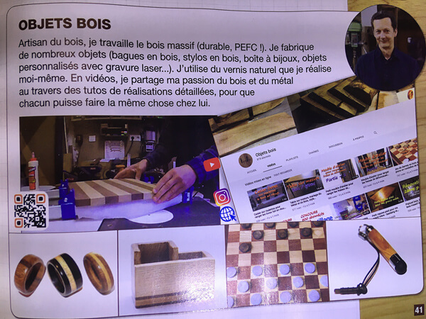 article sur Bois+ Hors Série numéro 13 concernant Cyril LEBON de ObjetsBois.com